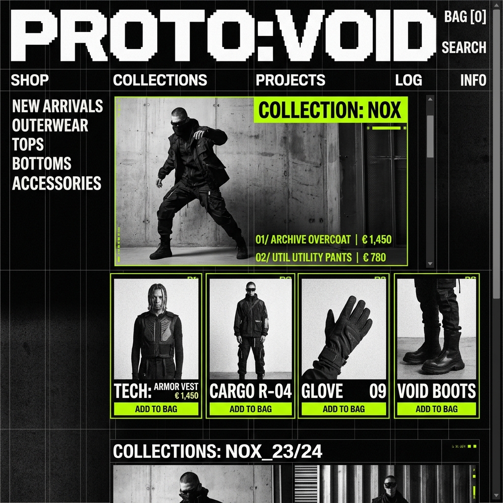 ANOMALY fashion tech platform mockup