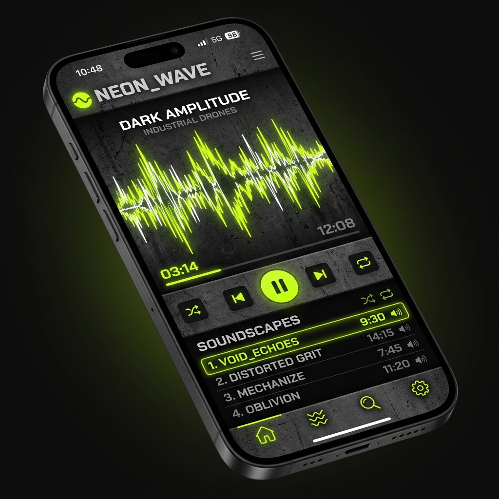 REVERB sound app platform design mockup